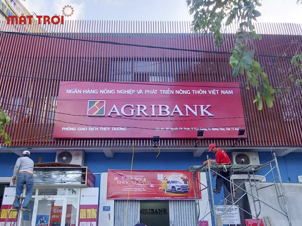 Bảng hiệu chi nhánh ngân hàng AGRIBANK