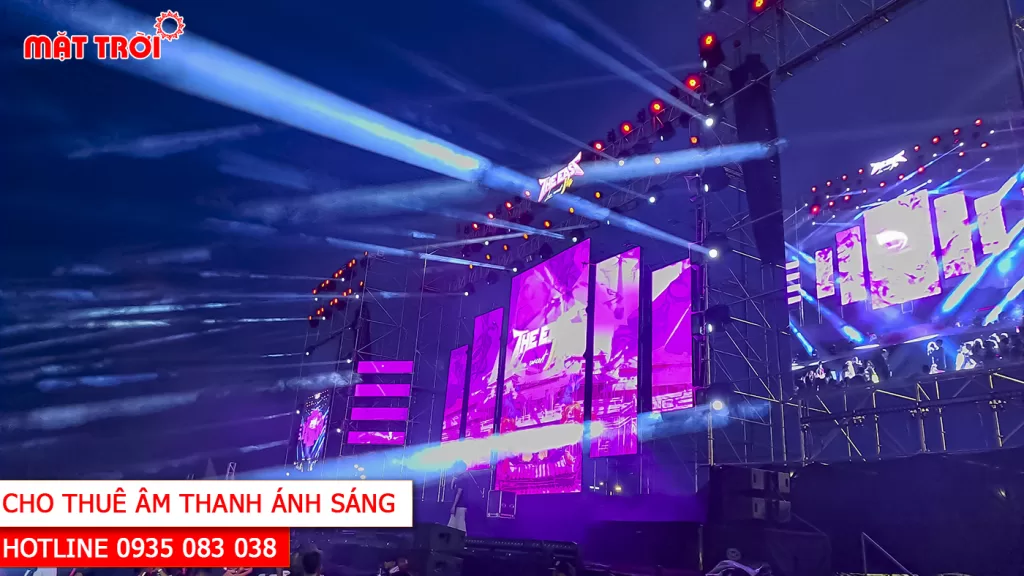 Dàn âm thanh, ánh sáng hiện đại tại The Live Concert Hạ 2025 tại Huế