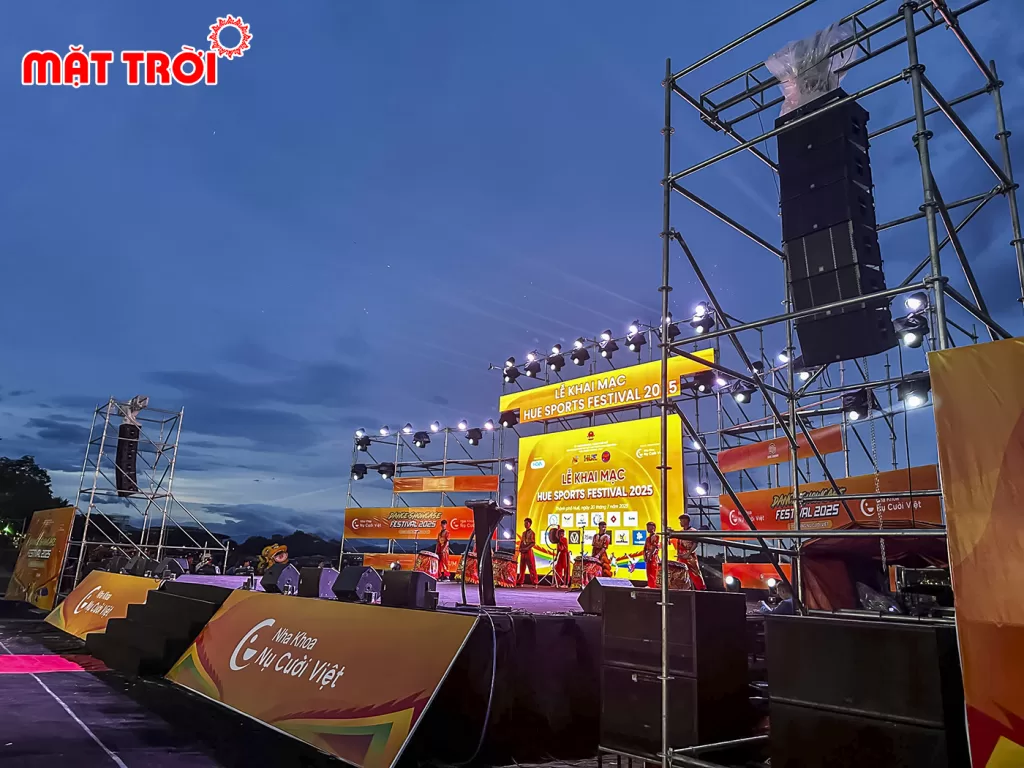 Hệ thông âm thanh, ánh sáng hiện đại do Mặt Trời Event cung ứng tại Huế