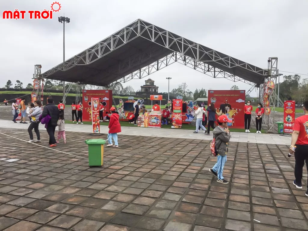 Nhà bạt tại sự kiện Kun Marathon Huế 2020 do Mặt Trời Event cung cấp