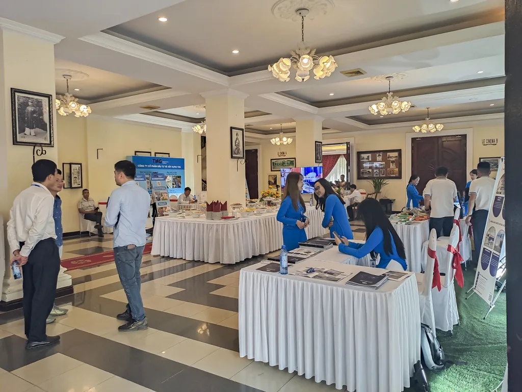 Khu vực lễ tân đón tiếp đại biểu và khách mời