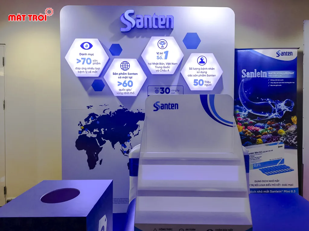 Booth trưng bày santen