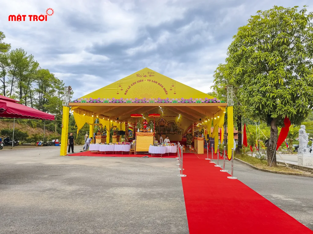 Không gian nhà bạt sự kiện do Mặt Trời event thực hiện