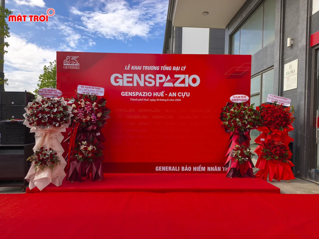 Sân khấu chính diễn ra lễ khai trương Generali Huế