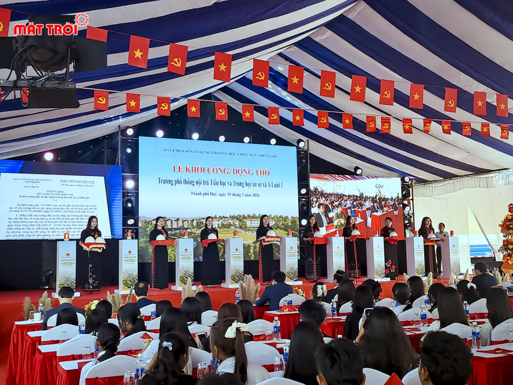 Lễ khởi công, động thổ trường nội trú A Lưới 1 tại Huế